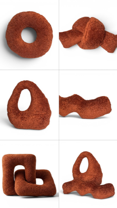 Interlocked Stuffed Cushions